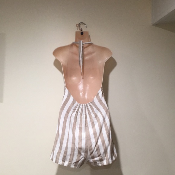 Striped backless romper by Paradise size Medium - Picture 3 of 5